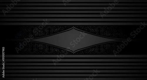Elegant Monochrome Black Vintage Grunge Stripes Background with White Minimal Design Layout