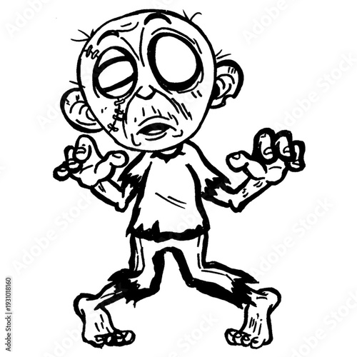 bald grandpa zombie