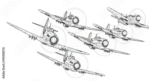Vintage military bombers flying in formation airplanes vintage planes military aircraft