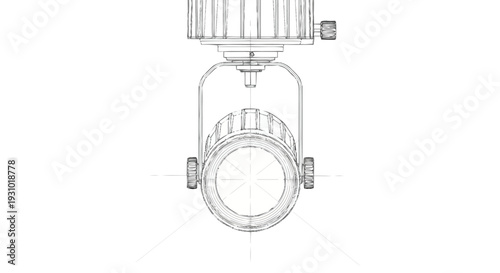Technical of a studio light with fresnel lens technical lighting equipment theater