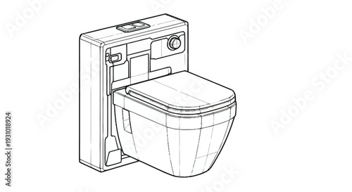 Toilet with lid down and tank in background bathroom plumbing fixture water closet