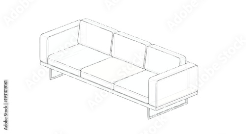 Transparent plastic sofa with three seats and backrests couch furniture
