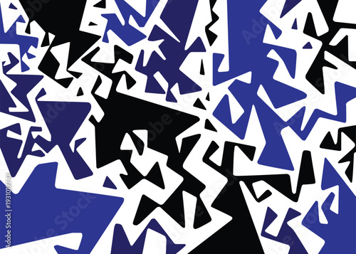 Abstract geometric shapes graphic doodles vector background 