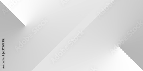 Minimal White and Gray Abstract Background with 3D Corner Wall and Soft Shadow. Suit for banner, web, brochure, pamflet and presentation