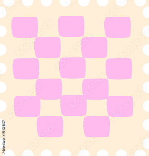 Stamp Pattern Geometric Seamless