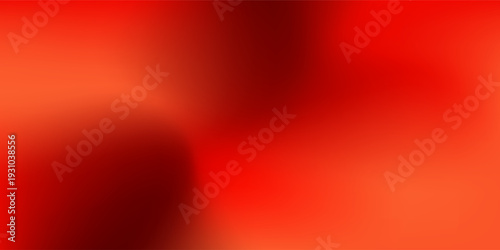 Bright red gradient background. Abstract smooth hot color gradation wallpaper. Vibrant intense blurred backdrop. eps 10