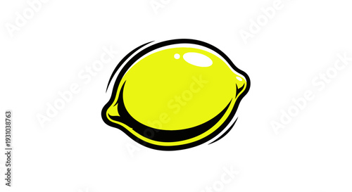 Lemon Fruit Isolated On White Background.