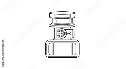 Industrial valve, mechanical component, plumbing fitting, technical drawing, schematic illustration