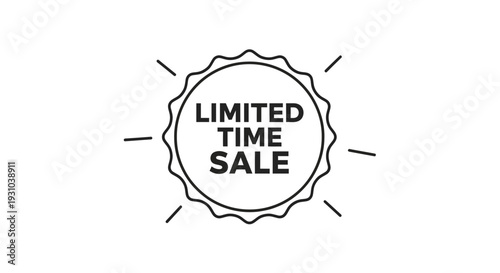 Limited Time Sale Stamp Icon - Special Offer Promotion