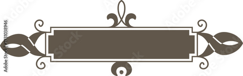 Vintage Frame Banner Ornament