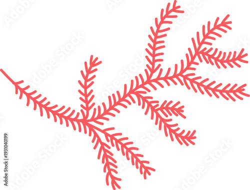 Seaweed Branch Botanical Linework