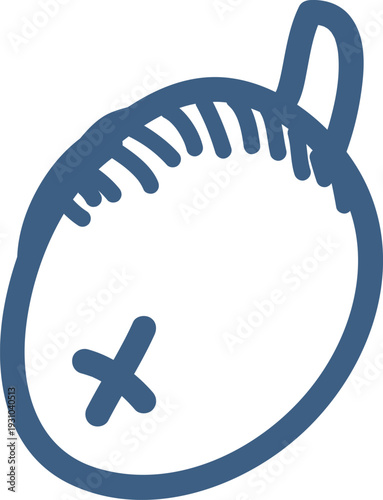 Olive Cross Mark Doodle