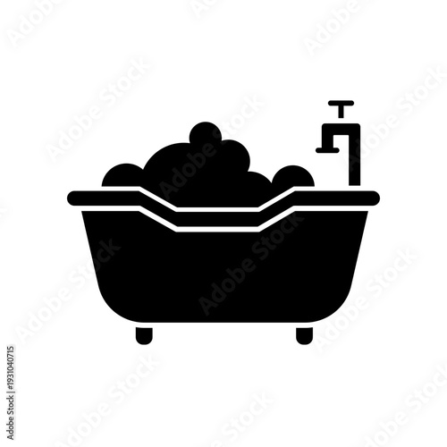 Bathtub icon design template