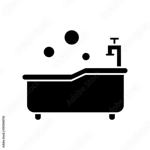 Bathtub icon design template
