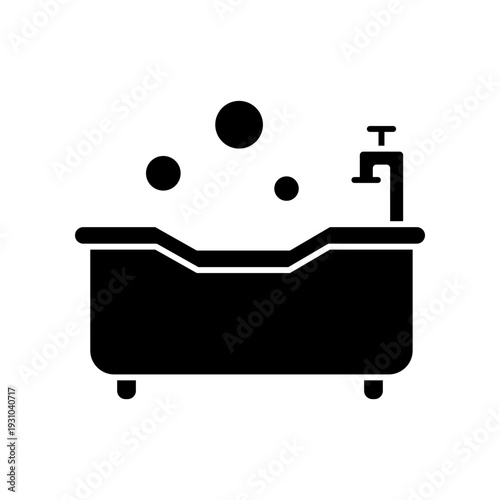 Bathtub icon design template