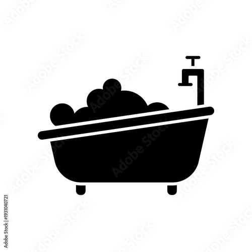 Bathtub icon design template