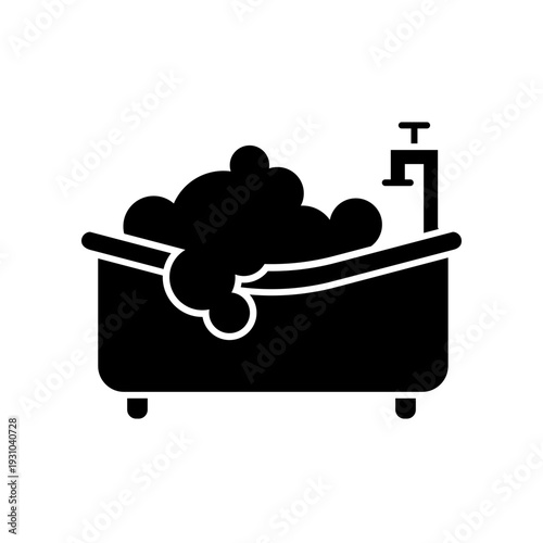 Bathtub icon design template