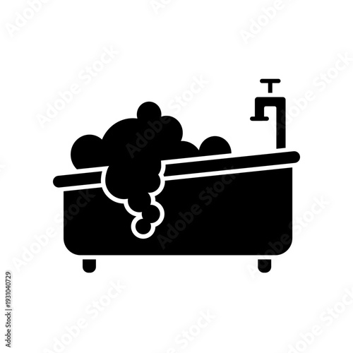 Bathtub icon design template
