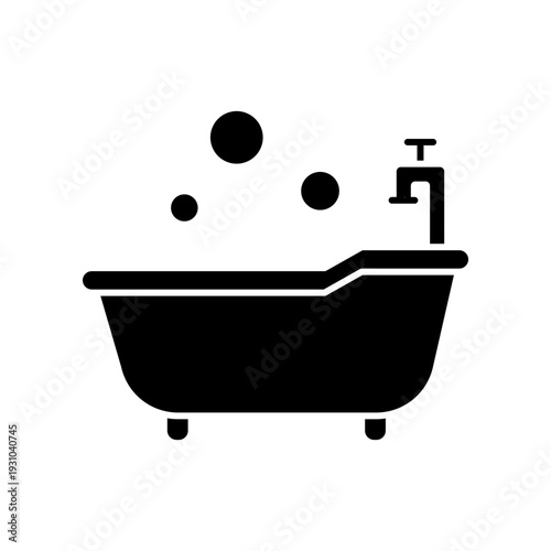 Bathtub icon design template