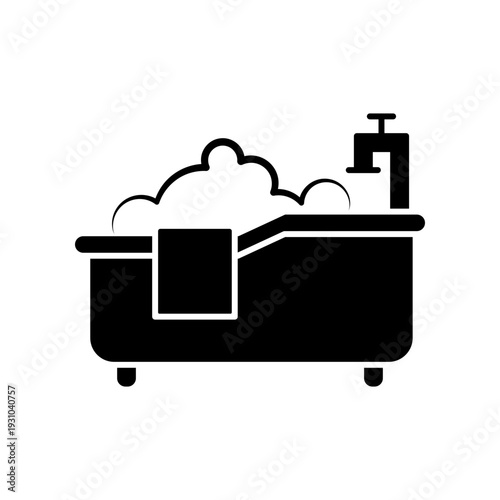 Bathtub icon design template