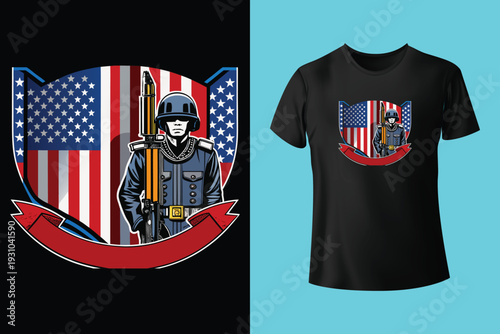 Memorial Day Honor The Fallen Heroes Vector Art T-Shirt Design