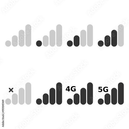 Mobile Network Signal Strength Animation – No Signal to 4G and 5G Connectivity Concept