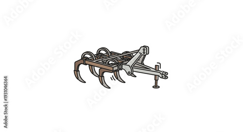 Agricultural Harrow Tiller Farm Equipment for Soil Cultivation and Preparation