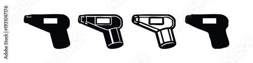 Detailed Icons of Non-Contact Infrared Thermometers.