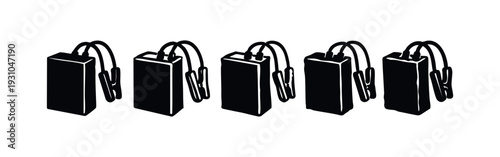 Detailed Icons of Portable Power Banks and Car Jump Starters.