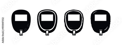 Welder's Mask Front View Vector Icons Set - Industrial Safety Equipment Silhouettes