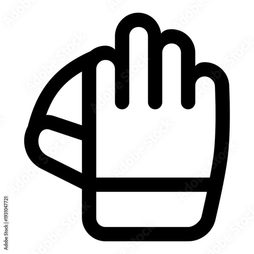 wicket keeping glove icon