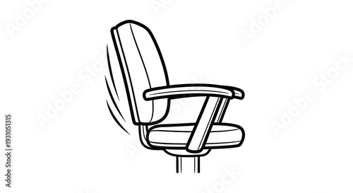Office Chair Backrest Wiggling Icon