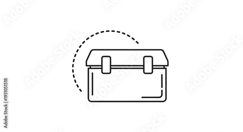 Cooler Box Icon - Portable Ice Chest for Outdoor Activities and Picnics