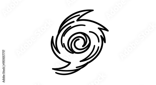 Hurricane Icon, Swirl, Cyclone, Storm Symbol, Weather Danger, Natural Disaster, Wind
