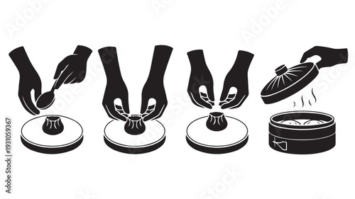 Vector Illustration Of Hands Opening A Thermos Flask For Outdoor And Travel Use