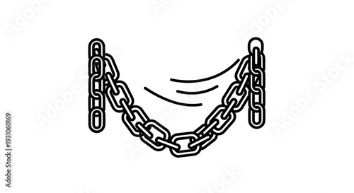 Stretched Chain Link Symbol