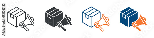 Product Promotion Icon Set Multiple Style Collection