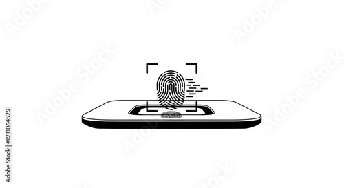 Biometric Fingerprint Scanner for Digital Security and Identity Verification