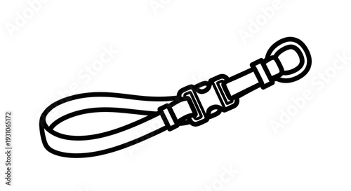 Adjustable Dog Leash Clip with Buckle and Loop for Pet Accessories