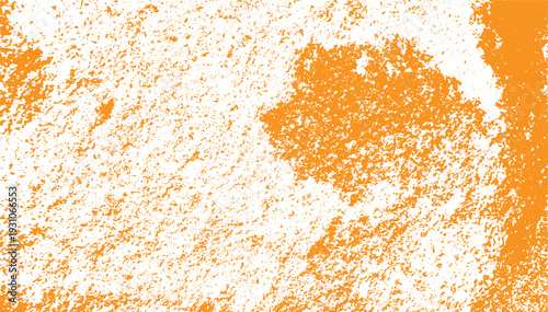 Abstract orange and white distressed texture background with rough granular effect