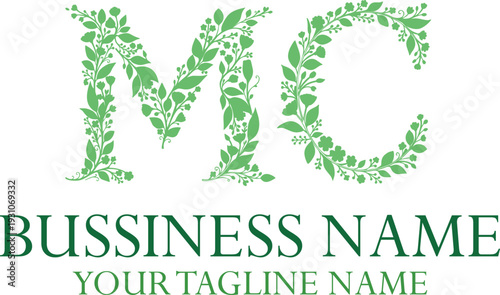 MC M mc initial logo | initial based abstract modern minimal creative logo, vector template image. luxury logotype logo, real estate homie logo. typography logo. initials logo