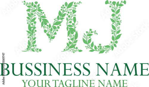 MJ M mj initial logo | initial based abstract modern minimal creative logo, vector template image. luxury logotype logo, real estate homie logo. typography logo. initials logo