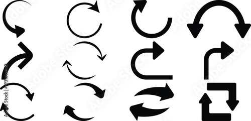 Arrow icon set. Halftone Arrow. Cursor. Black vector arrows icons. Collection different arrows sign. Modern simple arrows. Black arrow pointing to the right 