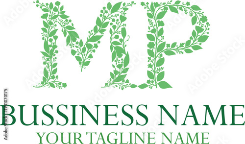 MP M mp initial logo | initial based abstract modern minimal creative logo, vector template image. luxury logotype logo, real estate homie logo. typography logo. initials logo