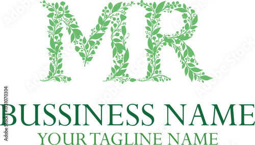 MR M mr initial logo | initial based abstract modern minimal creative logo, vector template image. luxury logotype logo, real estate homie logo. typography logo. initials logo