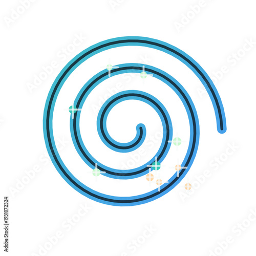 Abstract AI Edge Inference sensor halo icon, dark gradient vector SVG