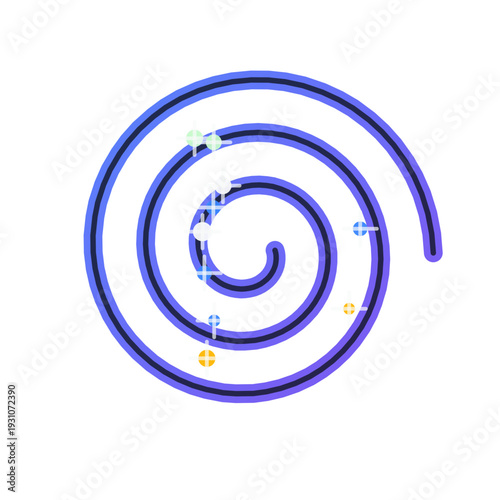 Abstract AI sampling sweep icon, dark gradient SVG