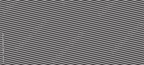 Narrow black-white vertical lines. Symmetric geometric ornament. Striped seamless pattern, abstract wallpaper. Digital paper for textile print, page fill. Vector