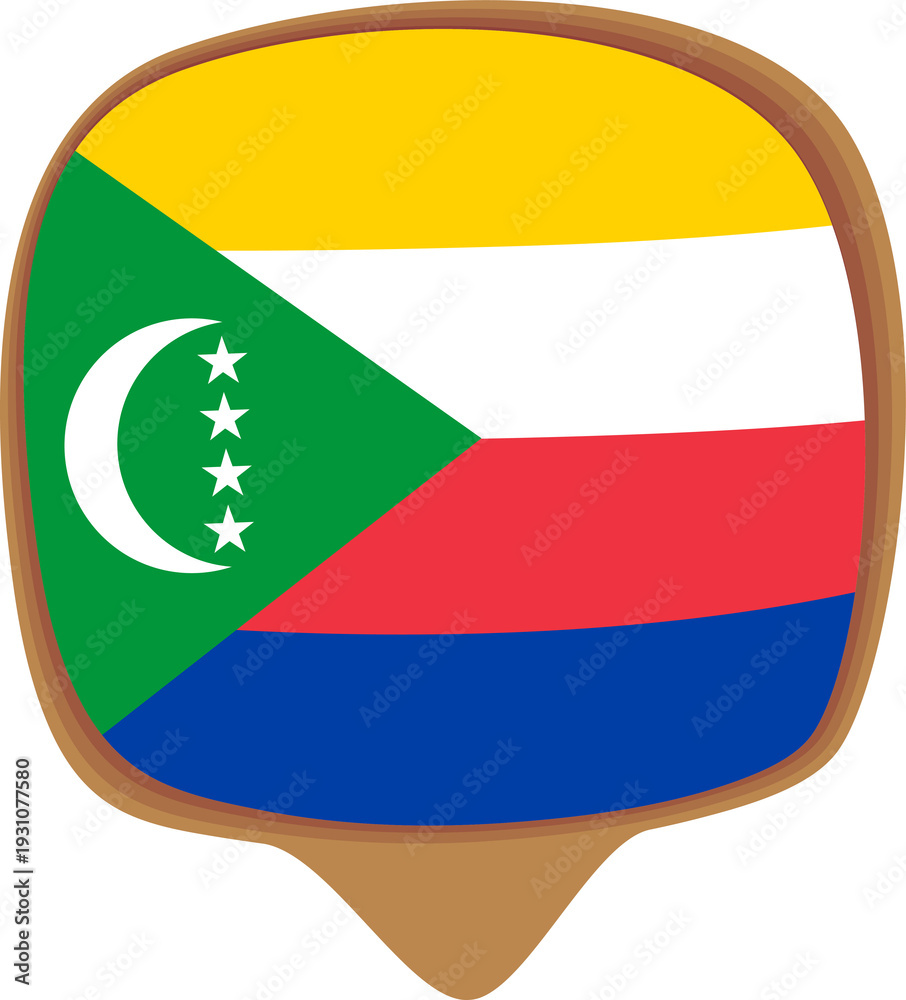Fototapeta premium comoros flag 