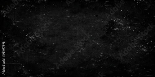 Black and white starry space background loop with glowing stars in the dark universe